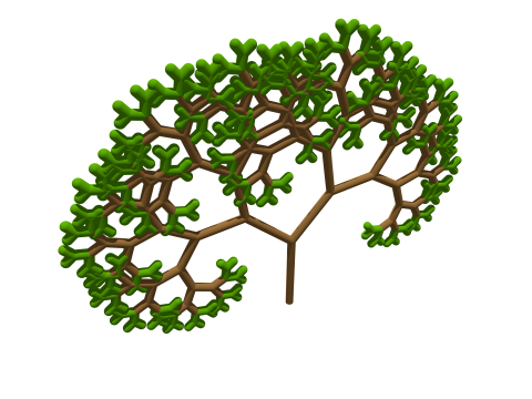 Pythagoraszi fa fraktál (Pixabay)