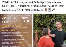 Zenél a Tér 2022. október 1. délután XXIII. kerület zeneélmény Program